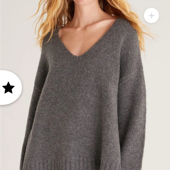 Z supply weekender v neck gray sweater never worn. Size xs - Picture 4 of 6